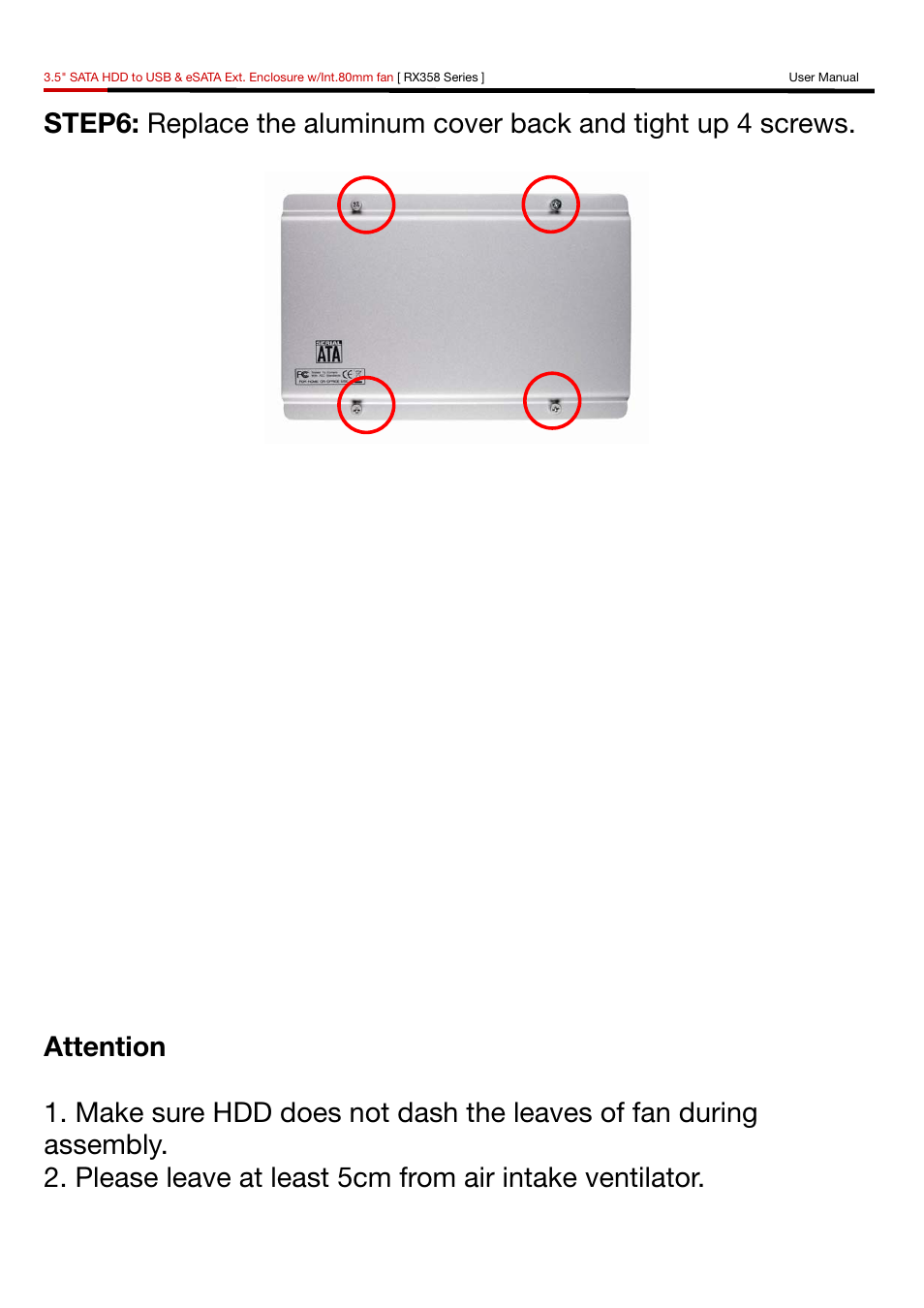 Rosewill RX358 User Manual | Page 7 / 11