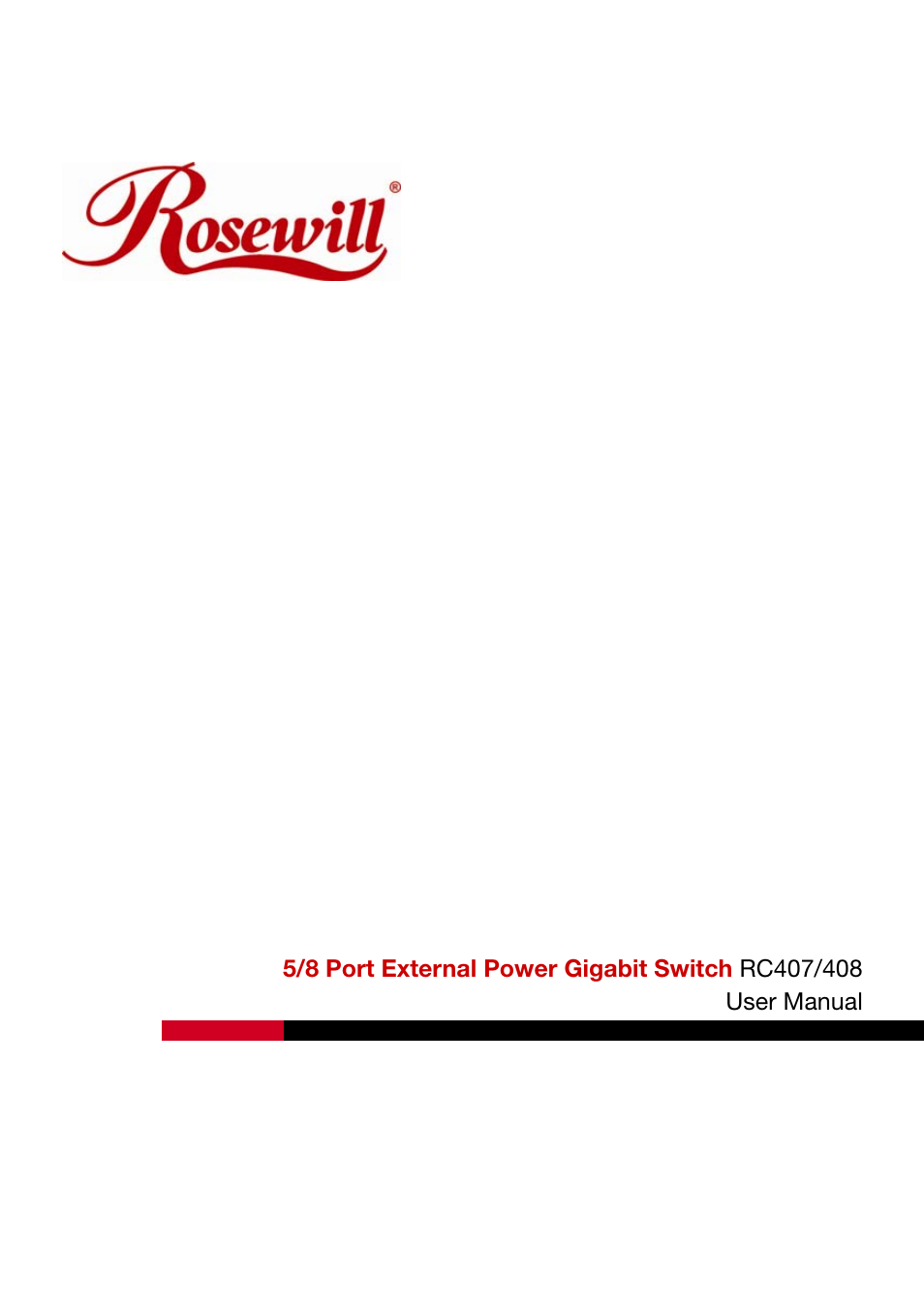 Rosewill RC-407 User Manual | 5 pages