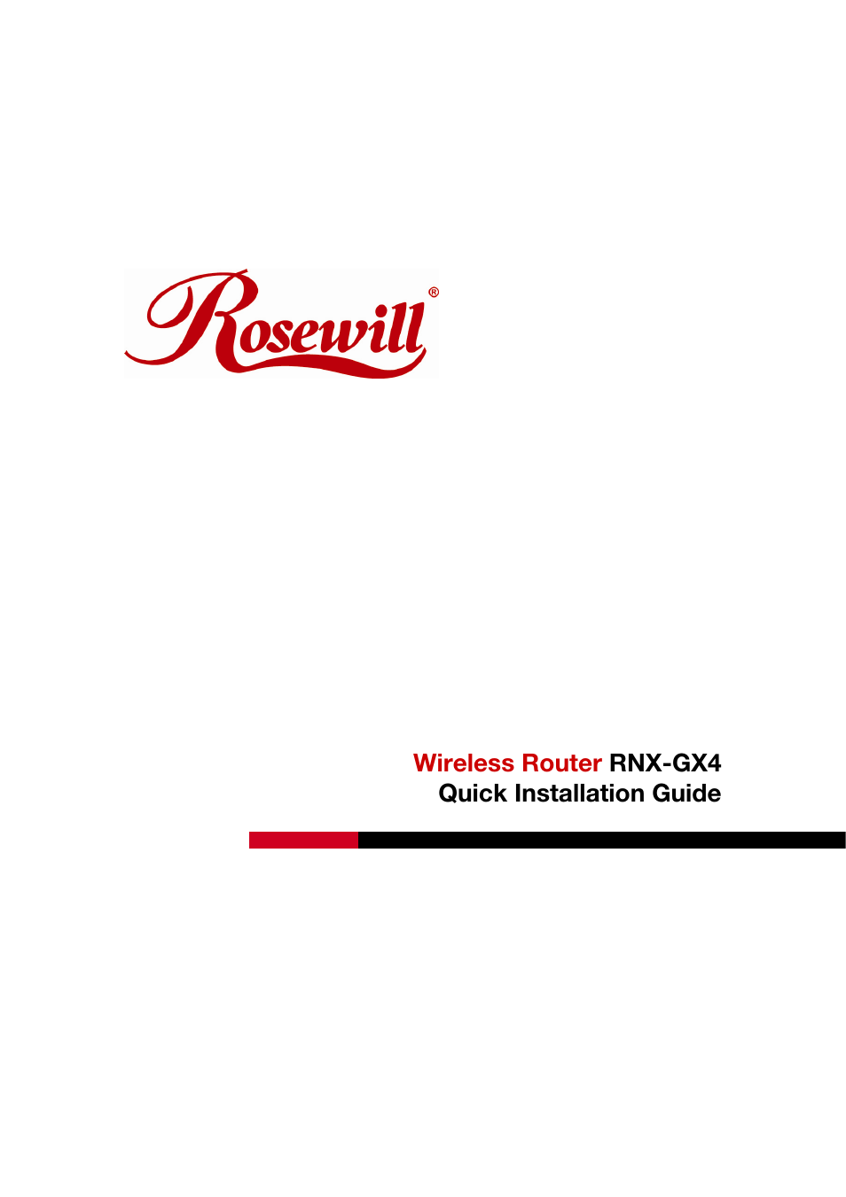 Rosewill RNX-GX4 User Manual | 8 pages