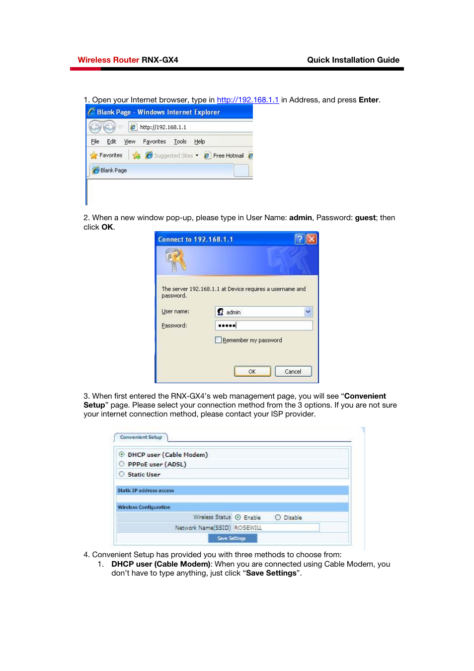 Rosewill RNX-GX4 User Manual | Page 6 / 8