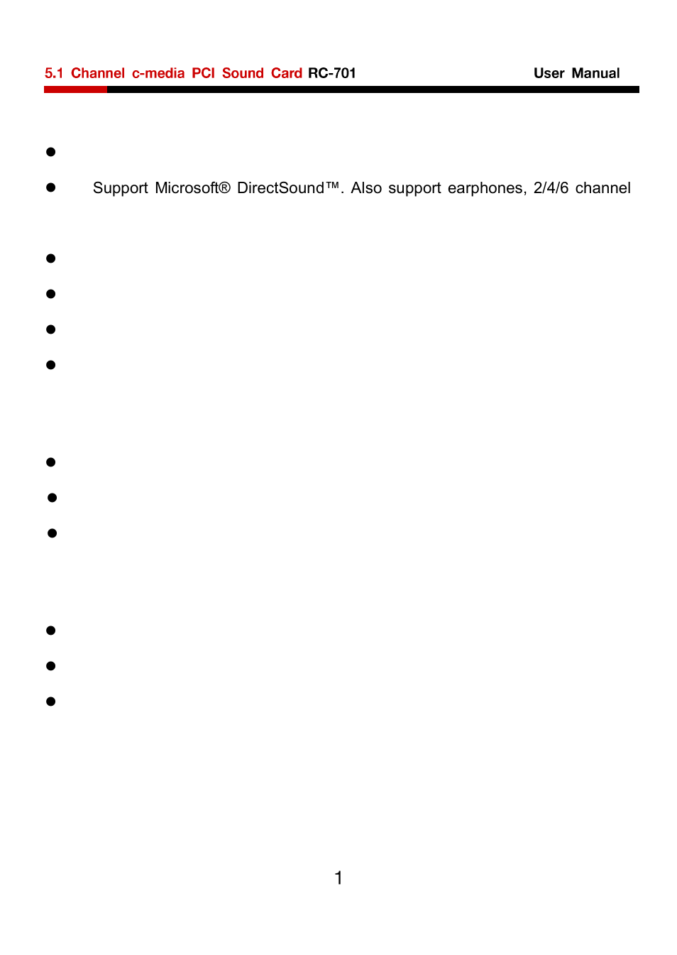 Features, System requirements, Package contents | Rosewill RC-701 User Manual | Page 2 / 5
