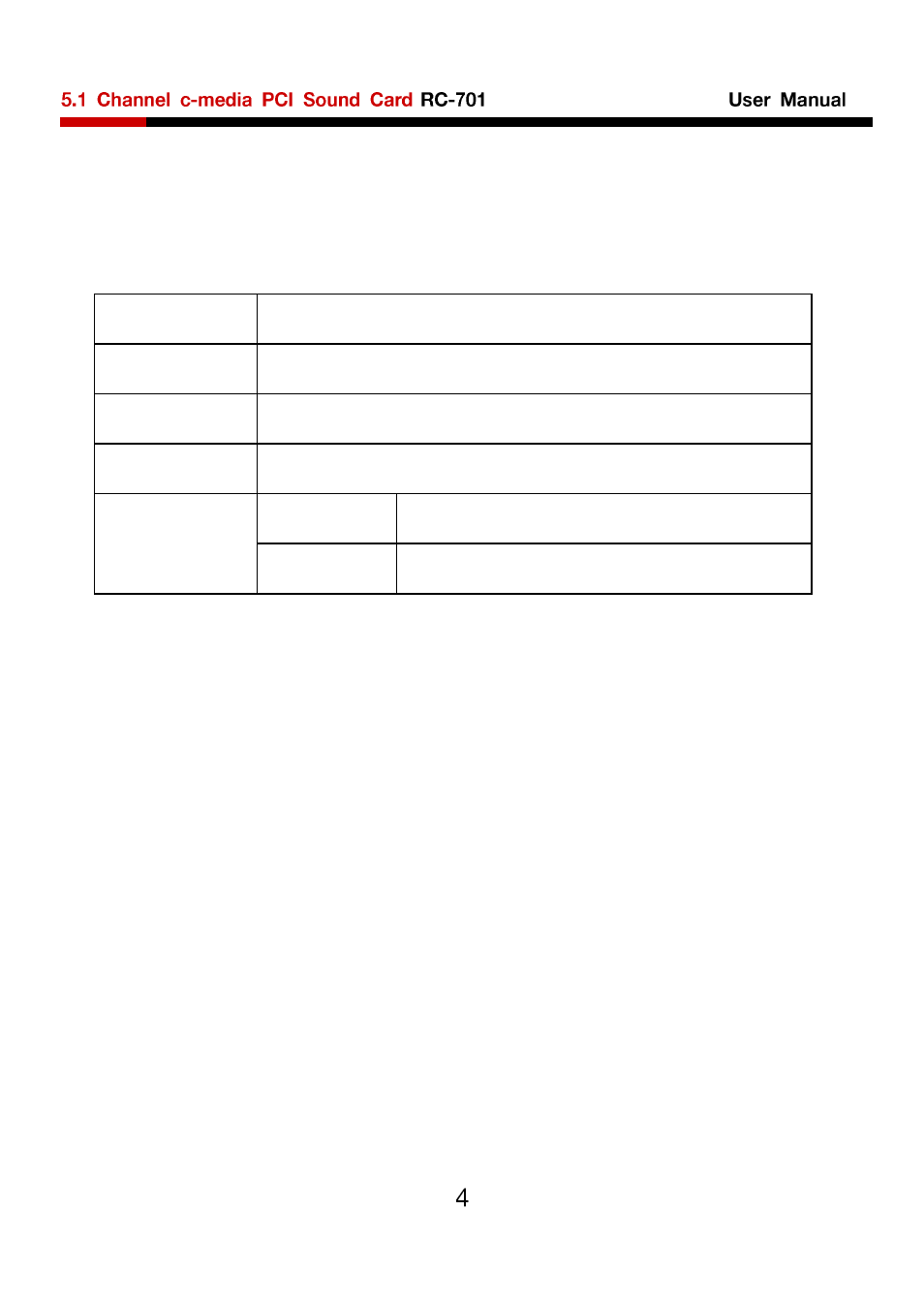 Rosewill RC-701 User Manual | Page 5 / 5