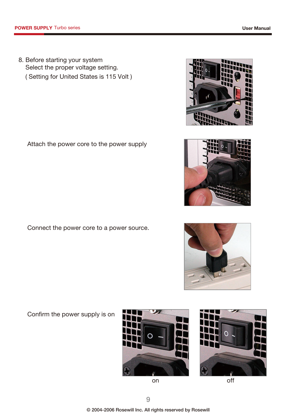 Rosewill Power Supply User Manual | Page 10 / 12