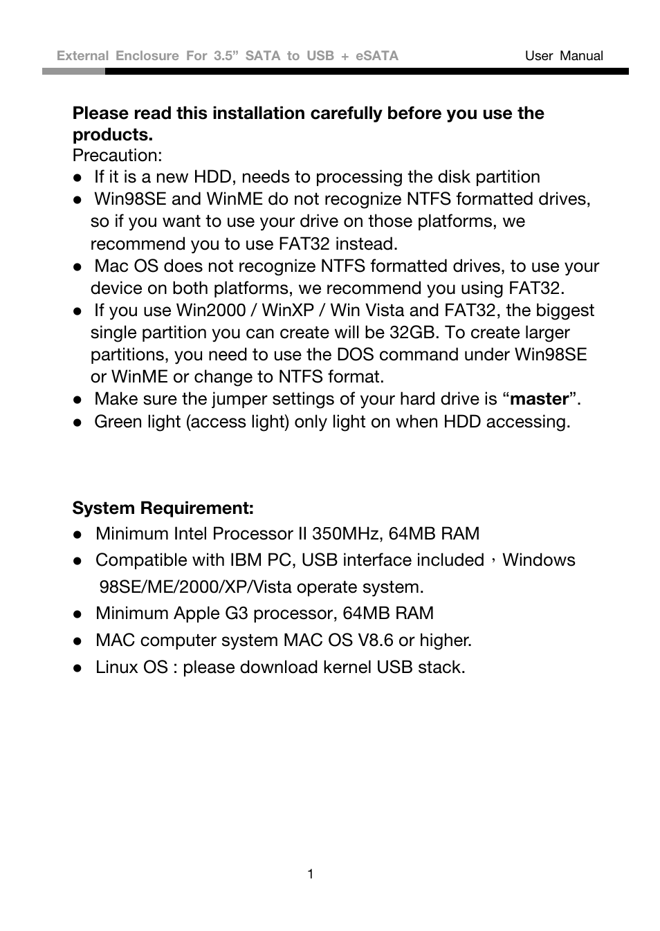 Rosewill RX81US-HT35B-BLK User Manual | Page 2 / 11