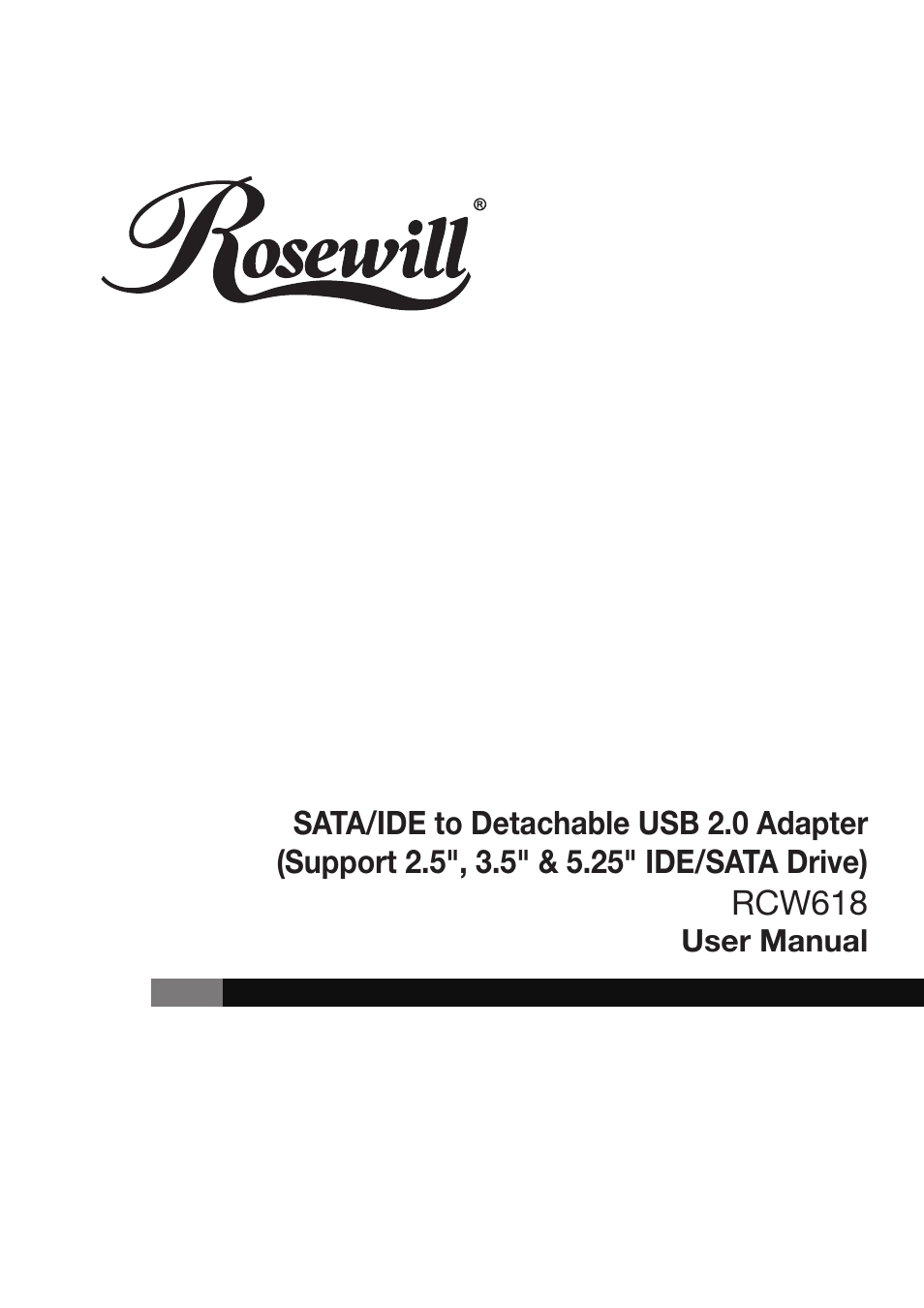 Rosewill RCW618 User Manual | 11 pages