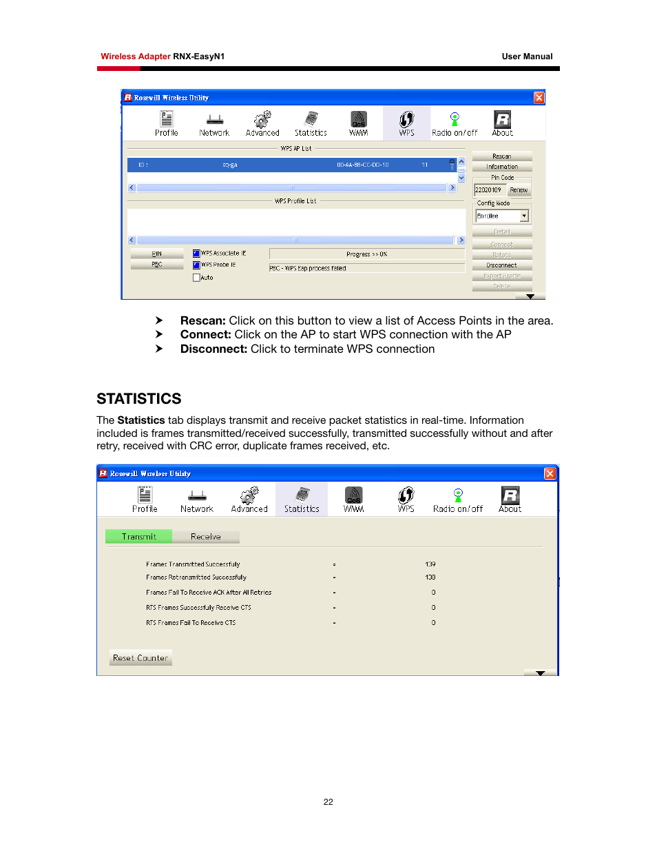 Statistics | Rosewill RNX-EasyN1 User Manual | Page 23 / 57
