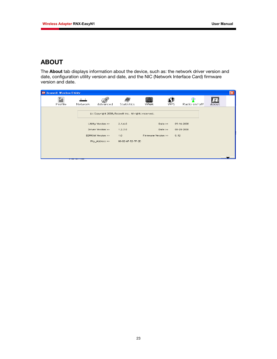 About | Rosewill RNX-EasyN1 User Manual | Page 24 / 57