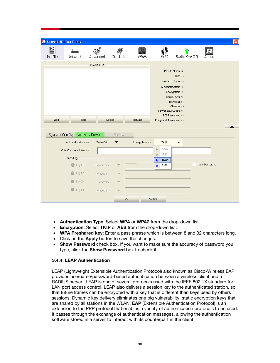 4 leap authentication | Rosewill RNX-N2X User Manual | Page 30 / 71