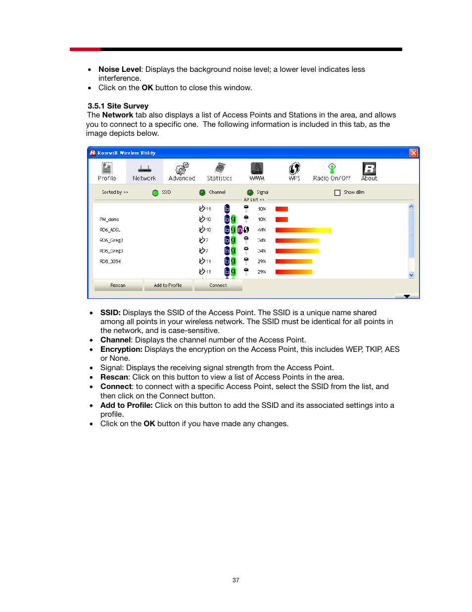1 site survey | Rosewill RNX-N1/N1MAC User Manual | Page 37 / 71