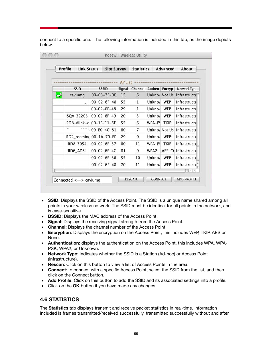 Tatistics | Rosewill RNX-N1/N1MAC User Manual | Page 55 / 71