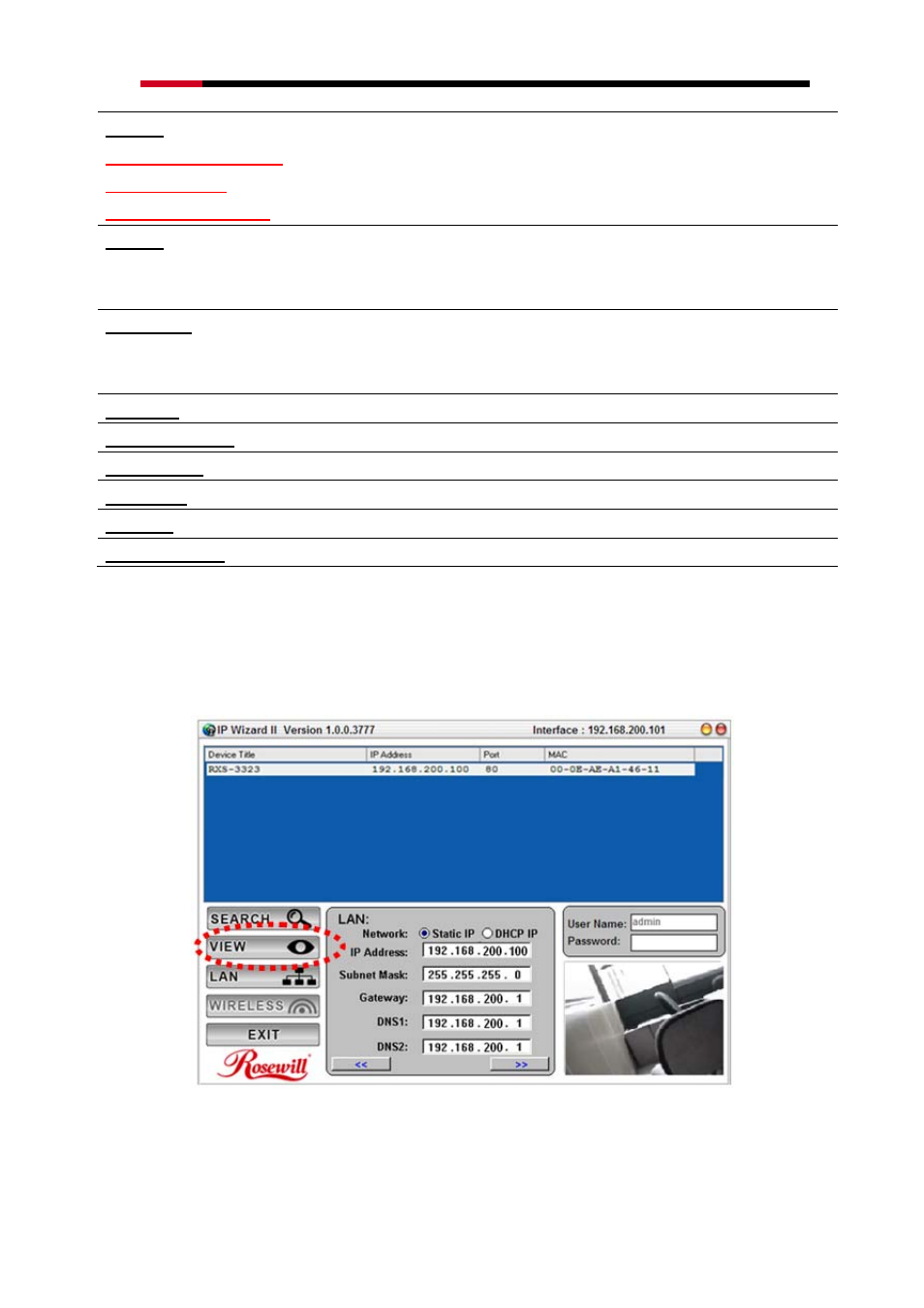 Rosewill WIRED INTERNET CAMERA RXS-3323 User Manual | Page 10 / 14