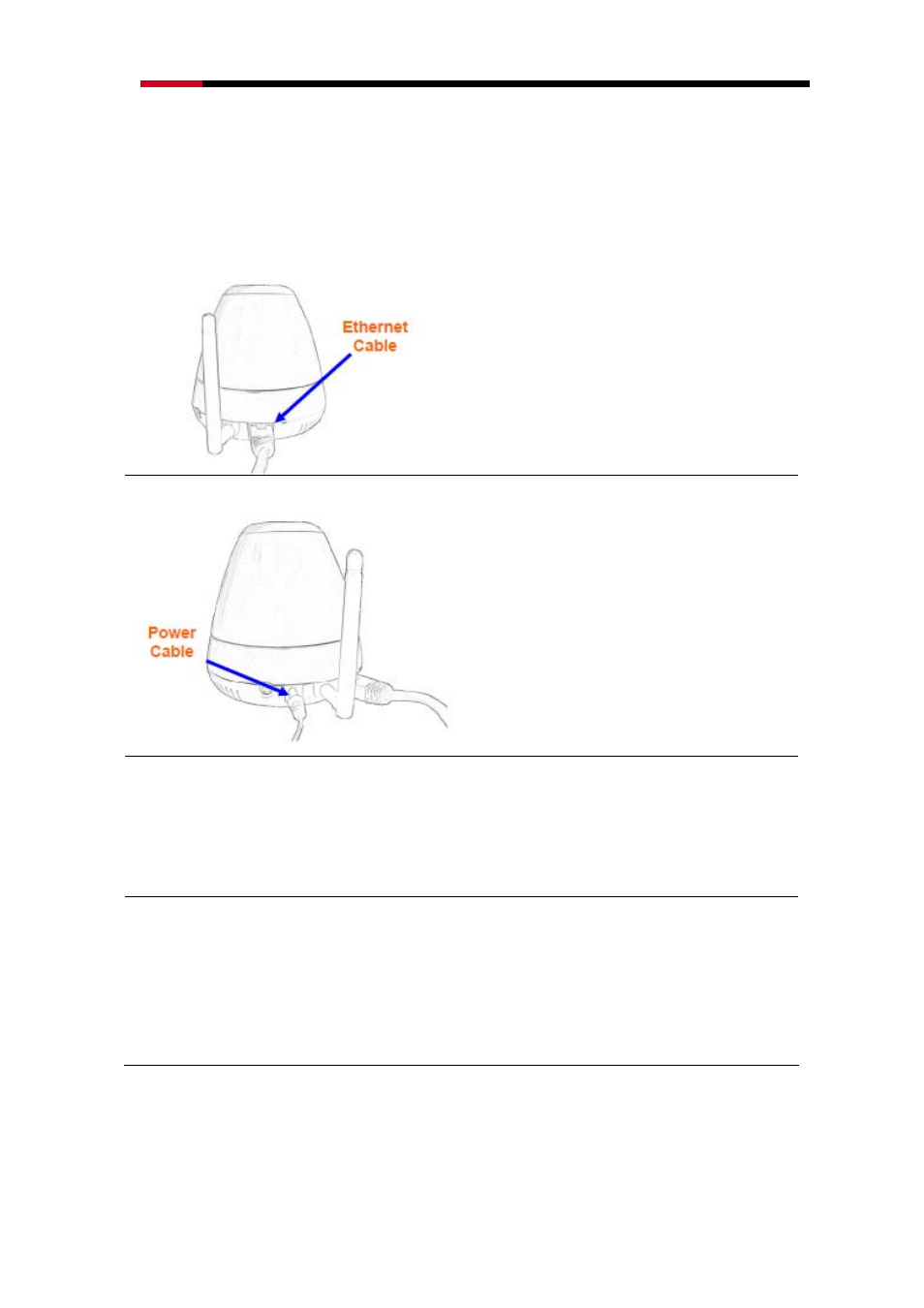 Installation, Hardware installation, Camera lan and power installation | Ceiling mount | Rosewill WIRED INTERNET CAMERA RXS-3323 User Manual | Page 5 / 14