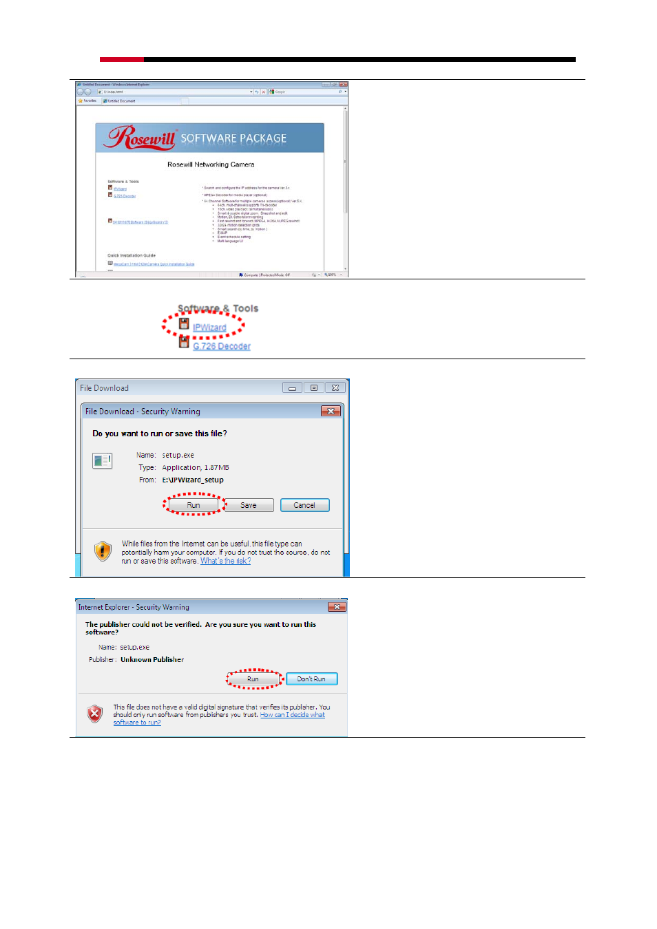 Rosewill WIRED INTERNET CAMERA RXS-3323 User Manual | Page 7 / 14