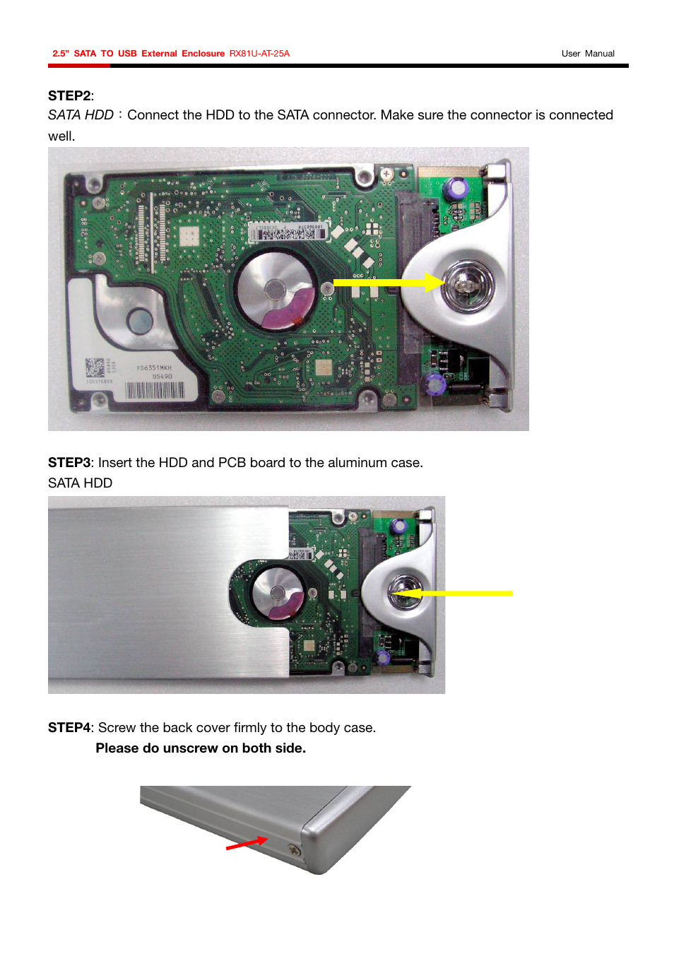 Rosewill RX81U-AT-25A User Manual | Page 3 / 7