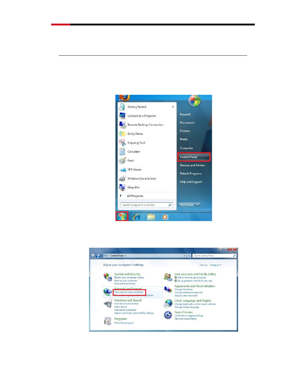 2 setup, 1 prepare your pc for rnx-n400lx’s configuration, 11 for os of microsoft windows 7 | Setup, Repare your, Rnx-n400lx, S configuration | Rosewill RNX-N400LX User Manual | Page 11 / 65