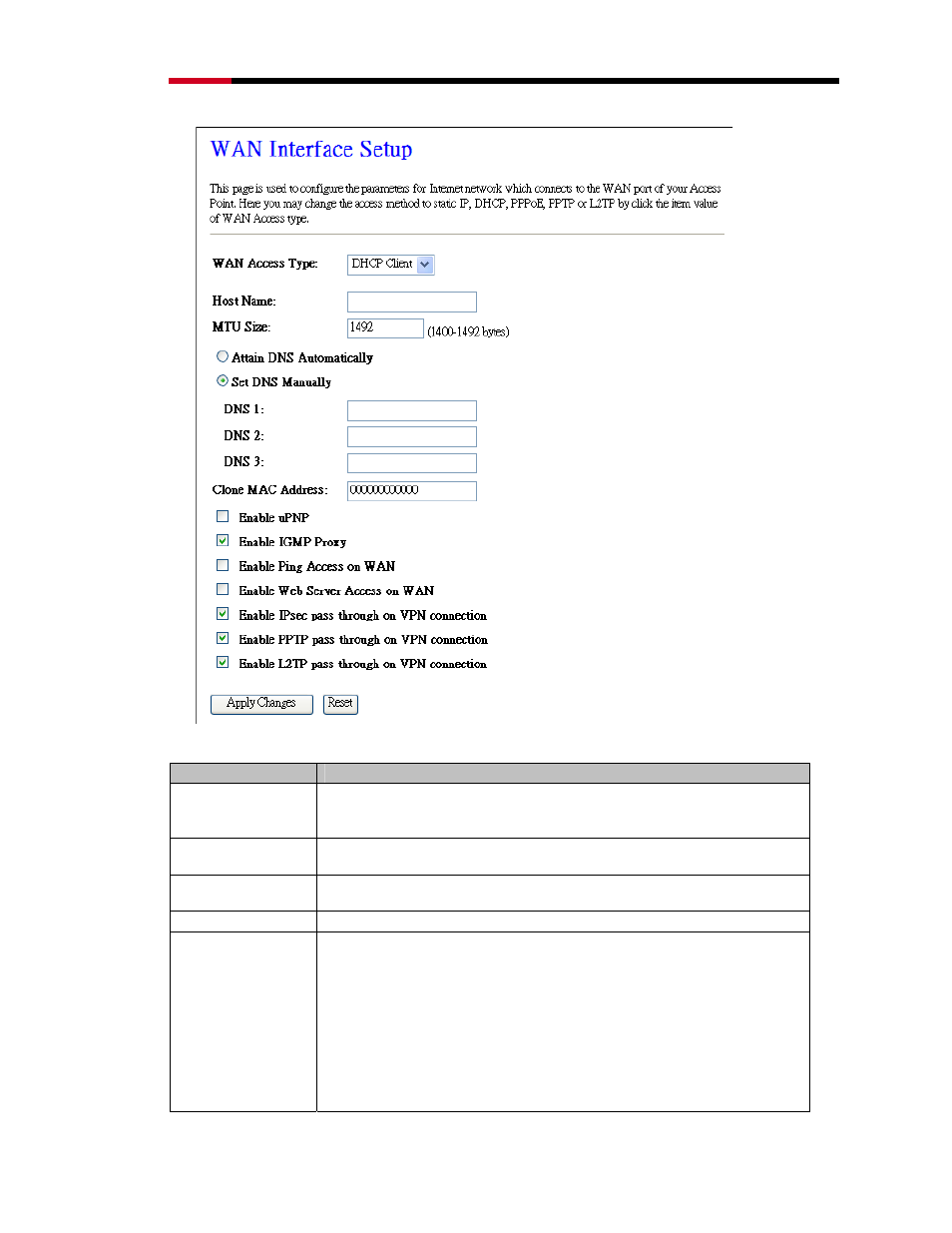 424 wan interface setup – pptp | Rosewill RNX-N400LX User Manual | Page 35 / 65