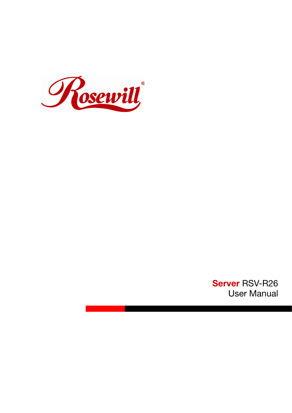 Rosewill RSV-R26 User Manual | 6 pages