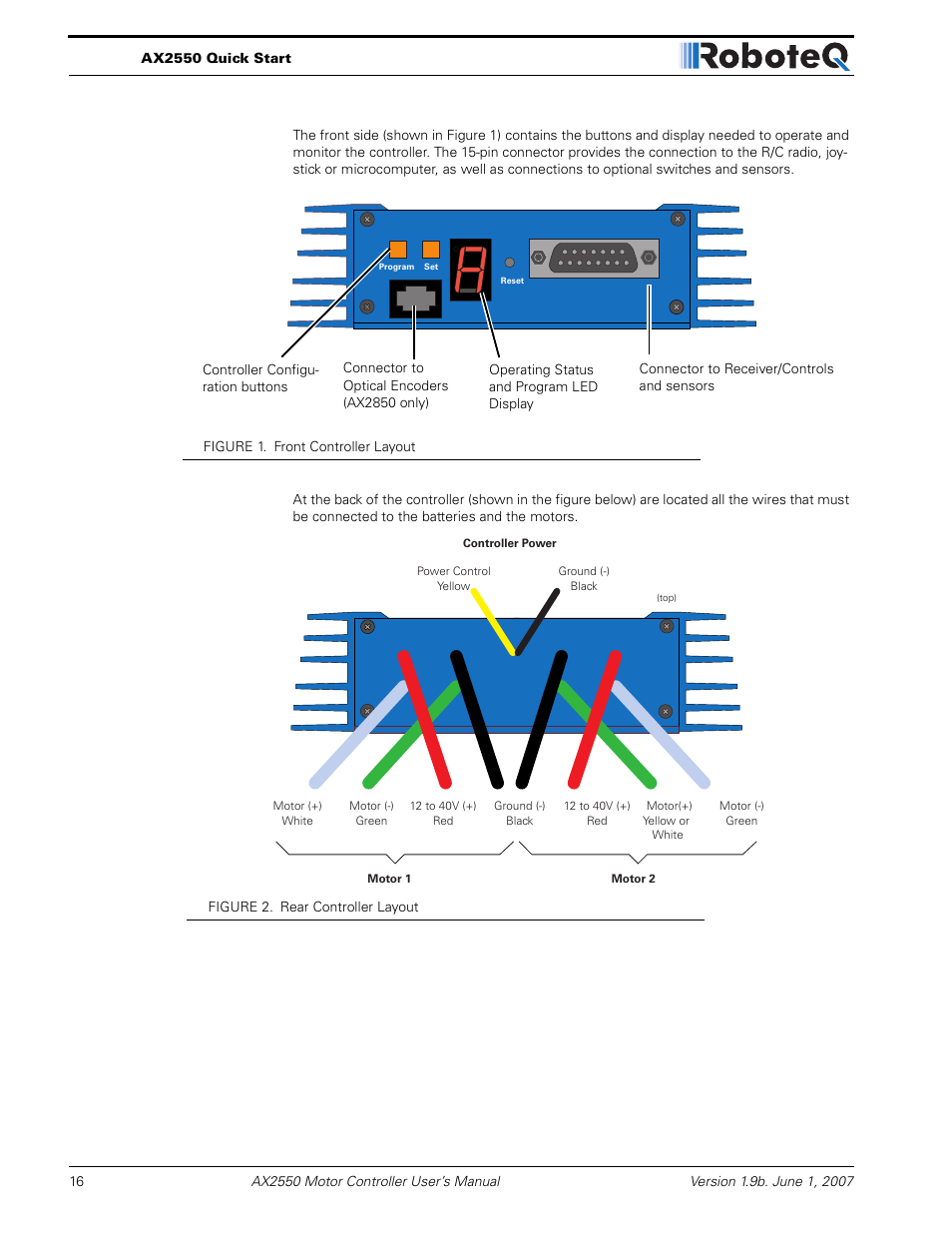 RoboteQ AX2850 User Manual | Page 16 / 200