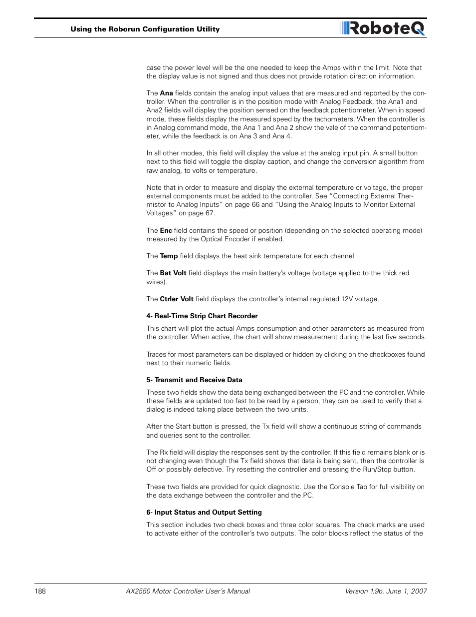 RoboteQ AX2850 User Manual | Page 188 / 200
