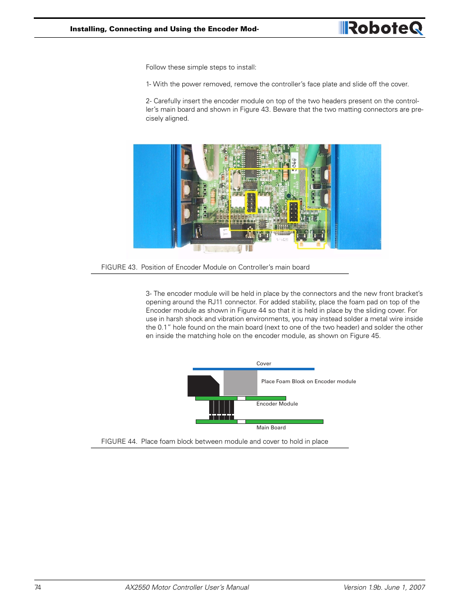 RoboteQ AX2850 User Manual | Page 74 / 200