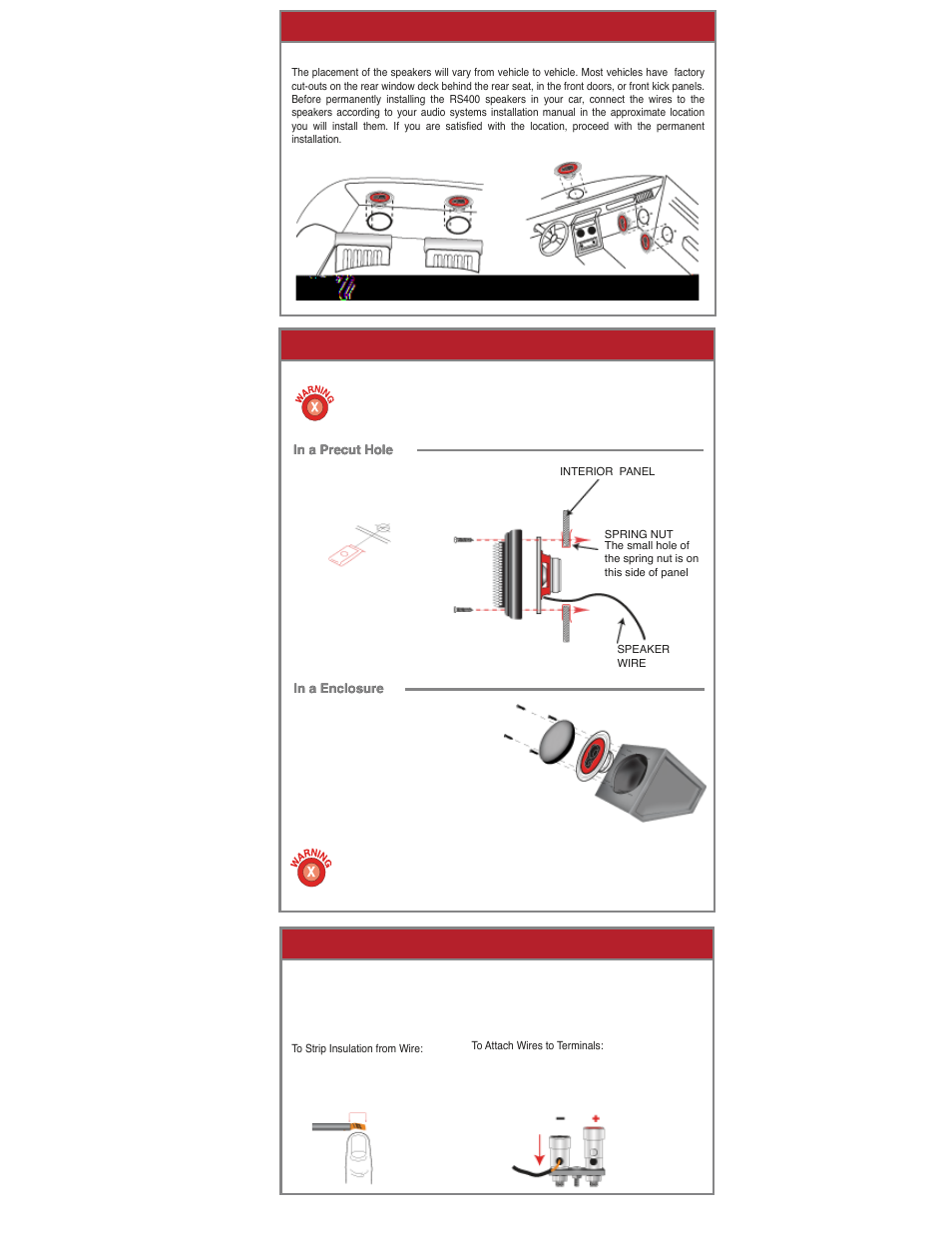 What if there is no sound, What if the sound volume is low | Roadmaster Car Component Speaker User Manual | Page 2 / 3