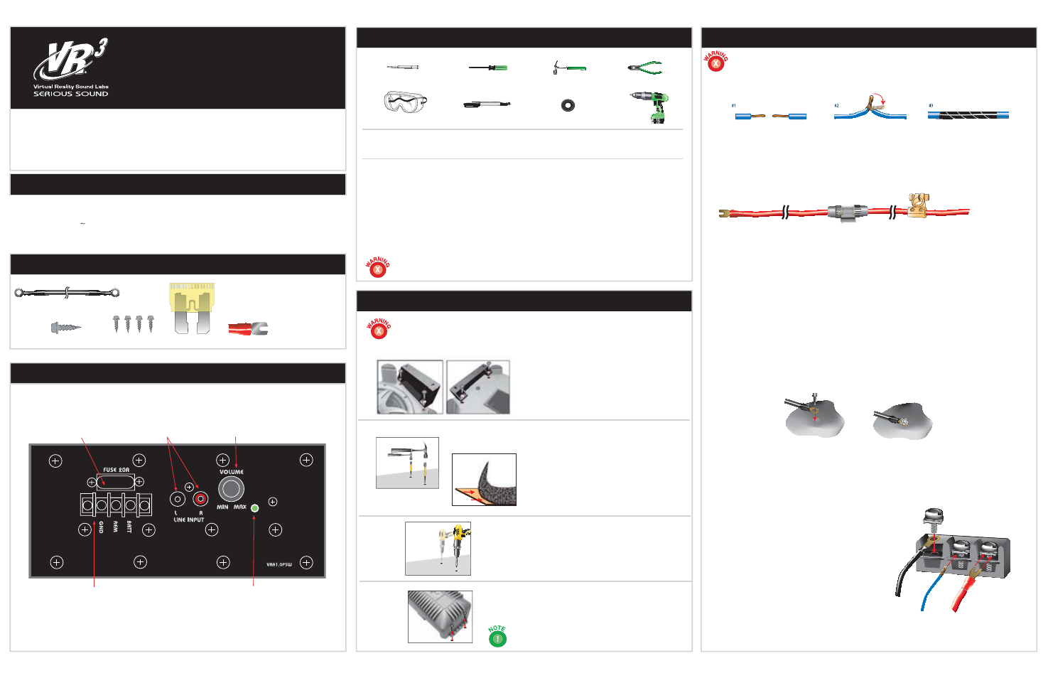 Roadmaster VR3 VRA1.0PSW User Manual | 2 pages