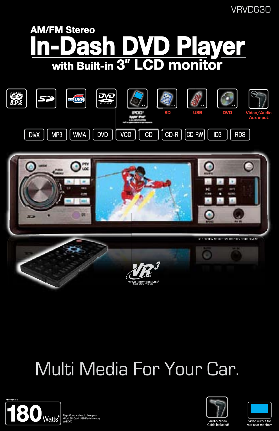 Roadmaster Multi-Media Headunit VRVD630 User Manual | 30 pages
