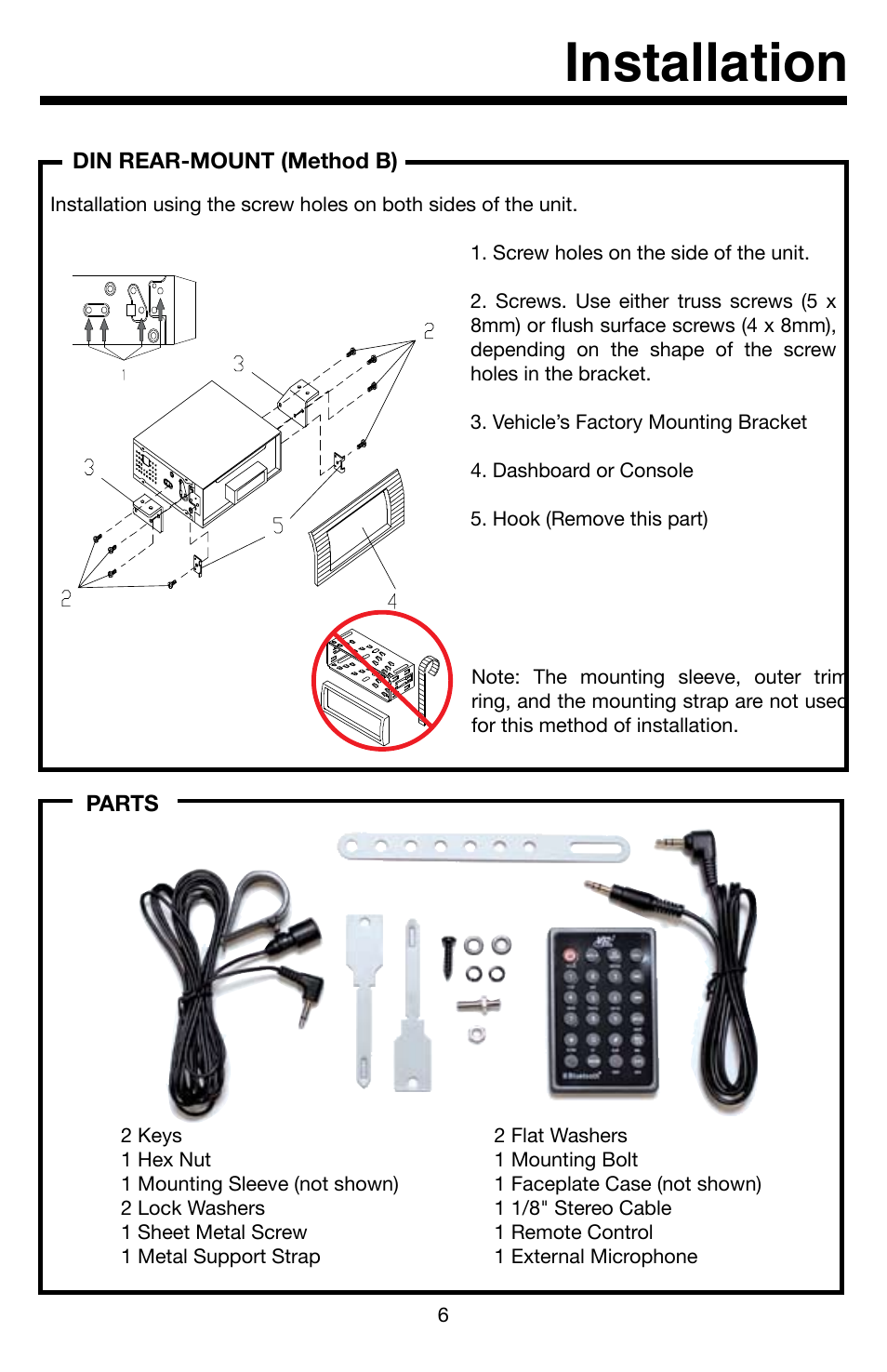 Installation | Roadmaster VR3 VR500CS-BT User Manual | Page 7 / 22