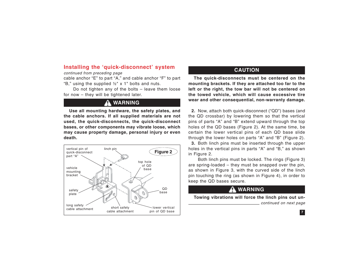 Installing the ‘quick-disconnect’ system | Roadmaster Sterling All Terrain User Manual | Page 9 / 24