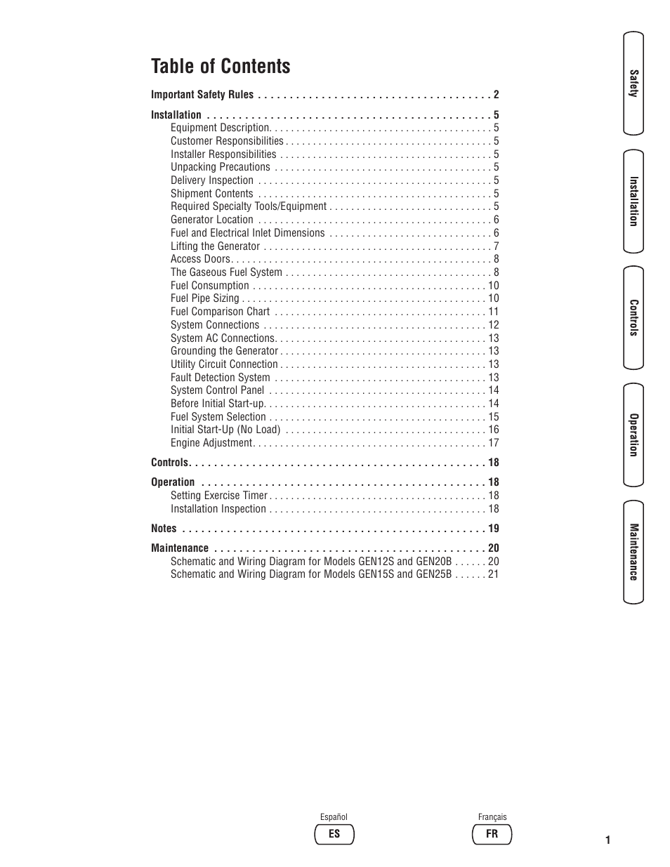 Rheem RESIDENTIAL GENERATOR SYSTEM GEN12S User Manual | Page 3 / 23