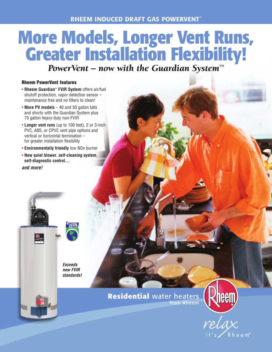 Rheem Guardian PowerVent User Manual | 2 pages