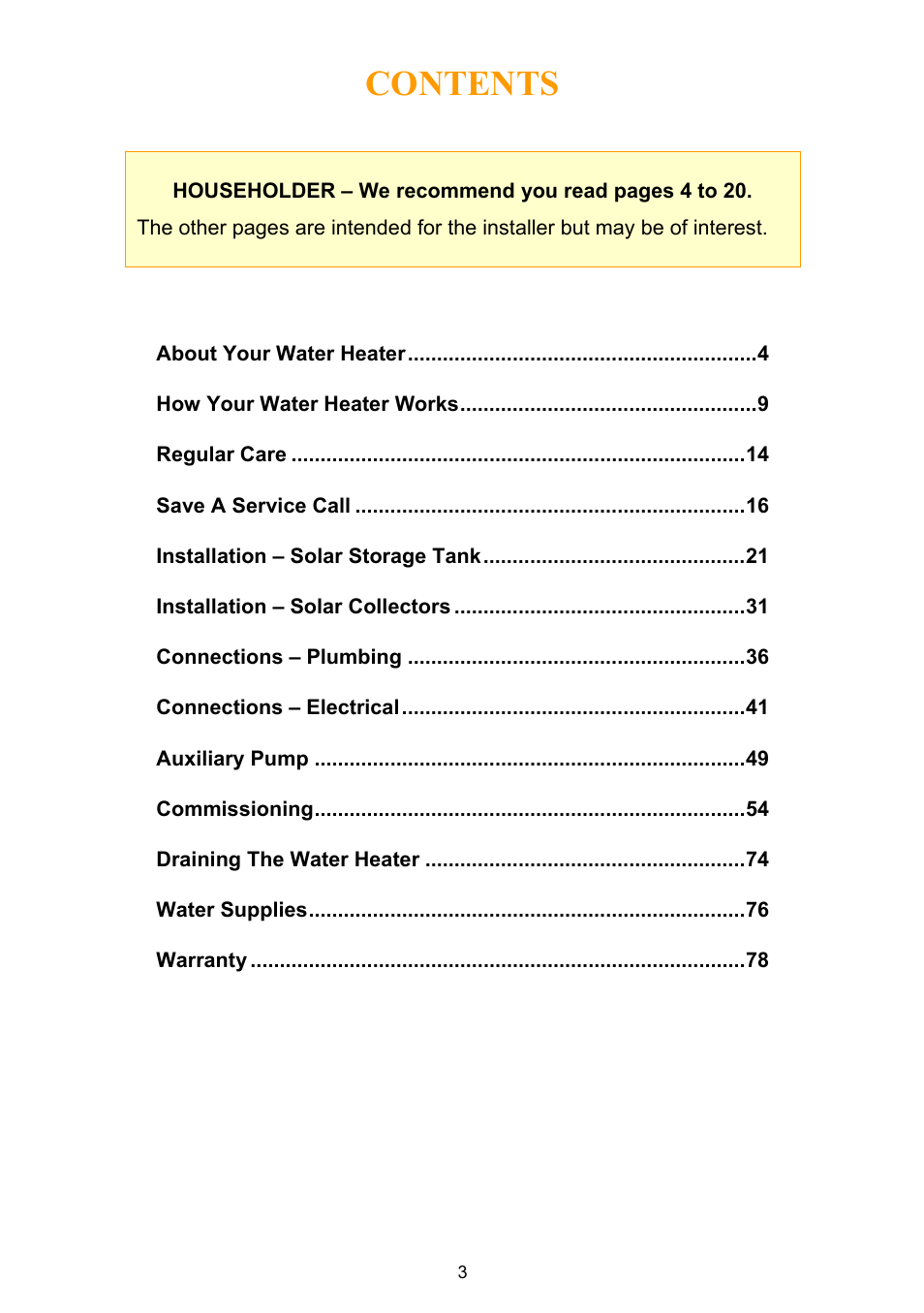 Rheem Water Heater User Manual | Page 3 / 80