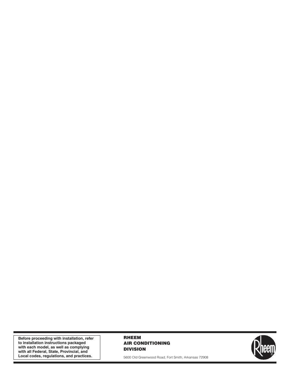 Rheem 07EAUER User Manual | Page 8 / 8