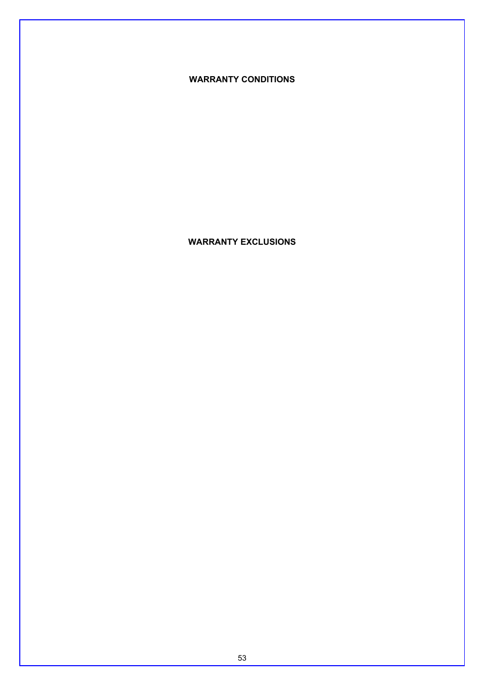 Warranty conditions, Warranty exclusions, E 53) | On pag, 53). if the p | Rheem GAS BOOSTED SOLAR WATER HEATER User Manual | Page 53 / 56