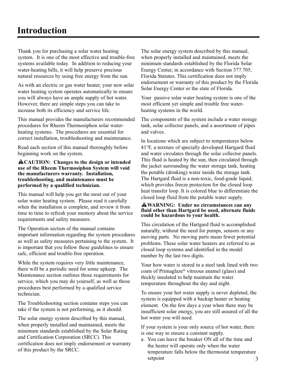 Introduction | Rheem RS80-42BP User Manual | Page 3 / 40
