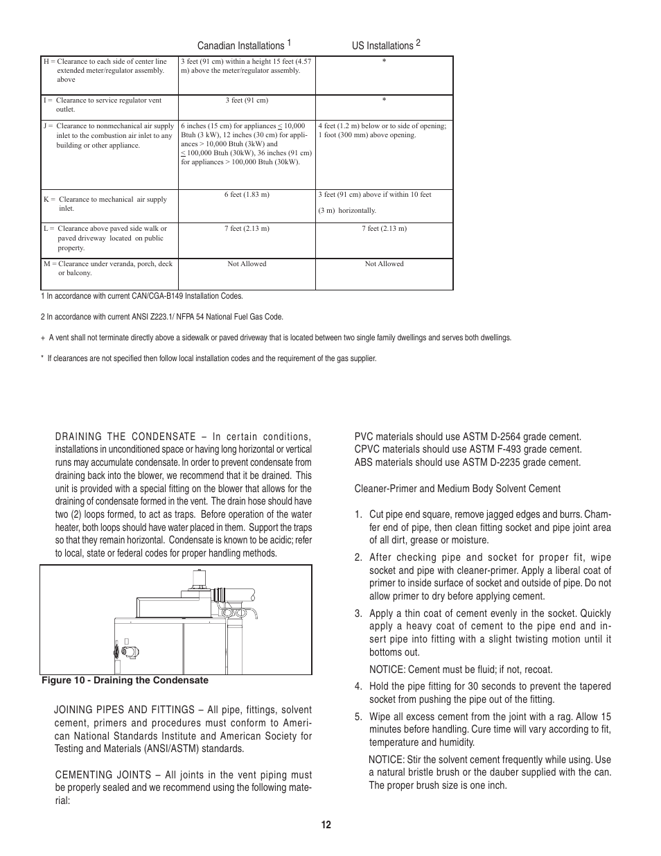 Rheem Commercial Power Direct Vent Water heater User Manual | Page 12 / 28