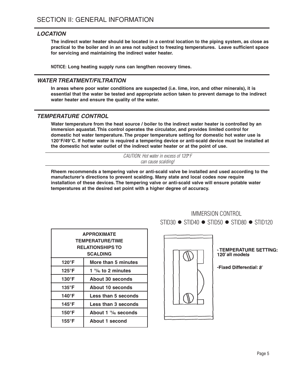 Rheem Indirect Water Heater User Manual | Page 5 / 16