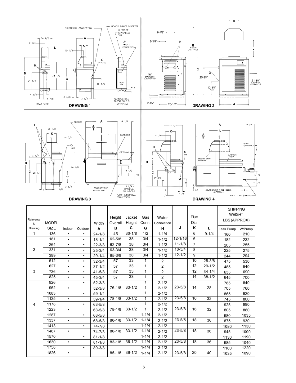 Rheem 136-1826 User Manual | Page 6 / 55