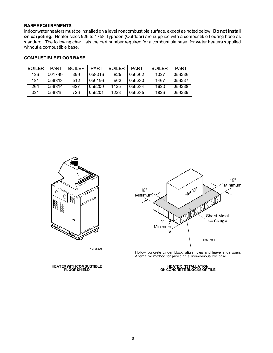 Rheem 136-1826 User Manual | Page 8 / 55