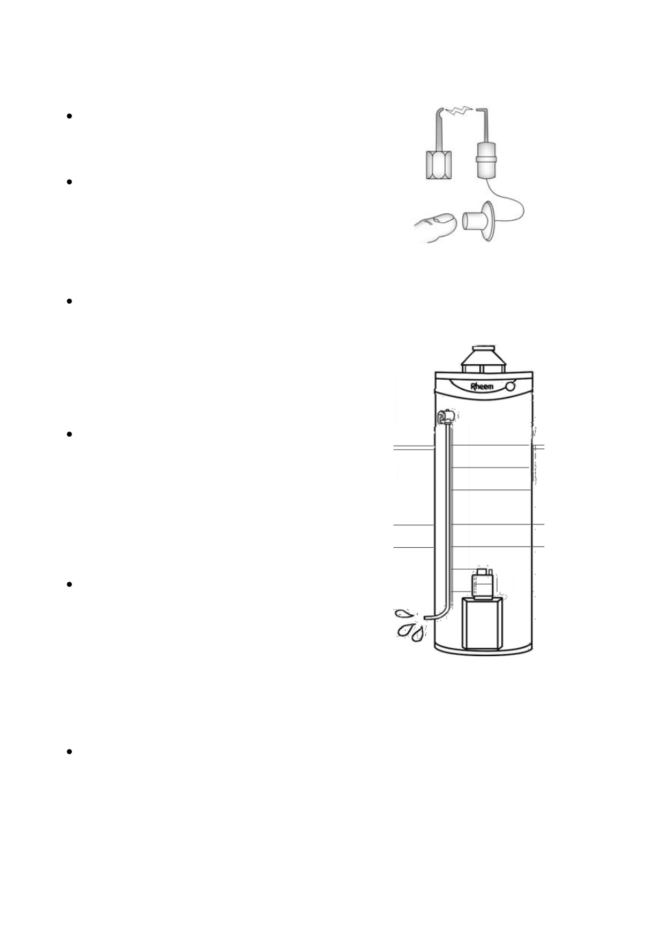 Can’t light the pilot flame, Temperature pressure relief valve running, Refully review the family’s | Er to, Temperature, Save a service call | Rheem 260 Litre User Manual | Page 12 / 40