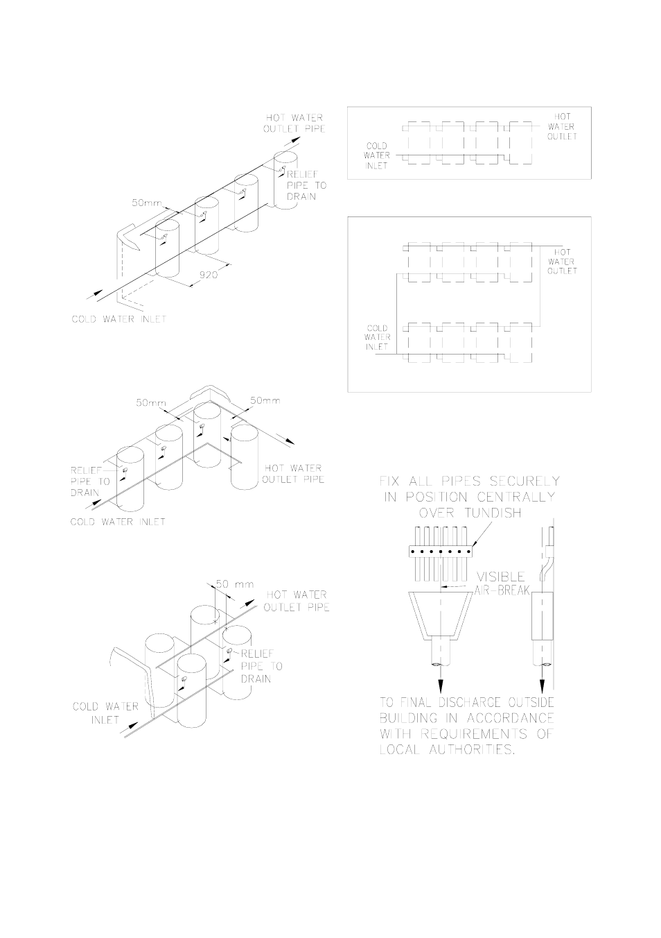 Multiple installations | Rheem 260 Litre User Manual | Page 27 / 40