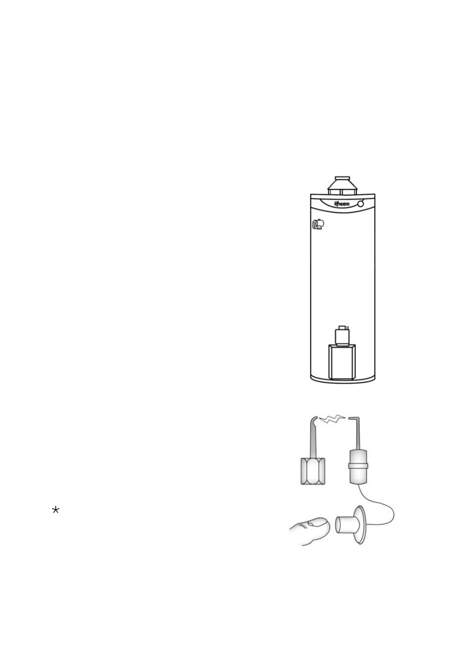 How your water heater works, Mains pressure, Piezo ignition | Pilot igniter, Going on holidays | Rheem 260 Litre User Manual | Page 8 / 40