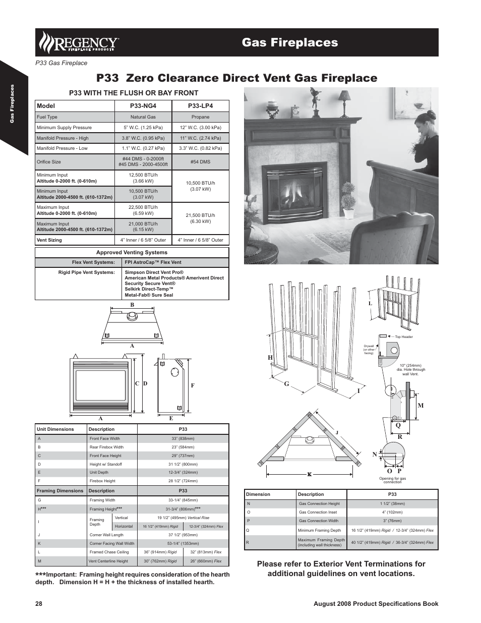 Regency P33-NG4 User Manual | 10 pages