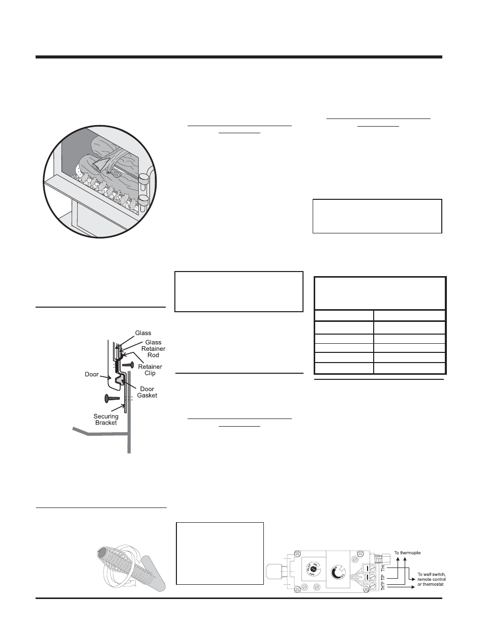 Installation, Final check, Safety latch | Door handle, Option 1: remote control installation, Option 2: remote wall switch, Option 3: wall thermostat installation | Regency C33-NG2 User Manual | Page 12 / 24
