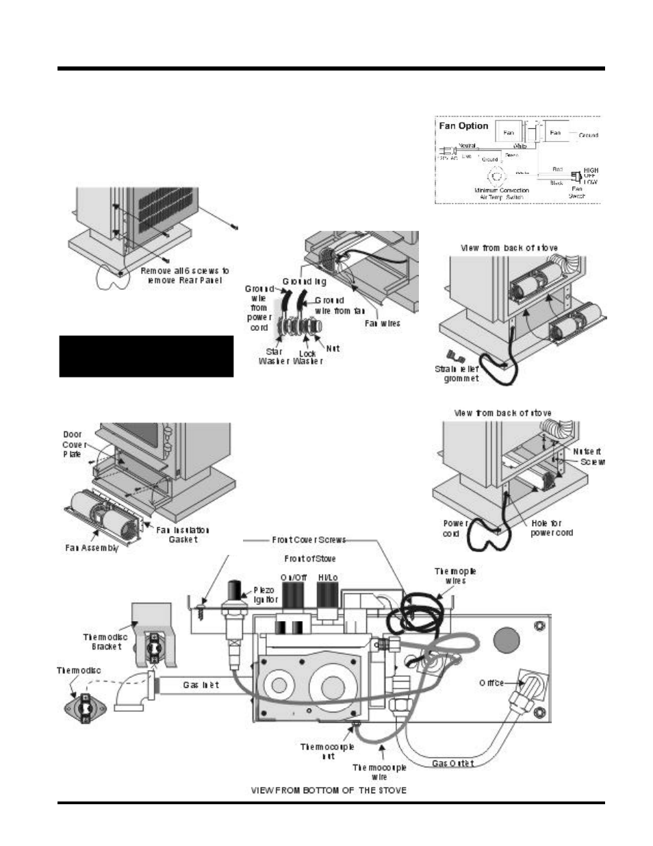 Installation, Optional fan installation | Regency C34-NG2 User Manual | Page 7 / 36
