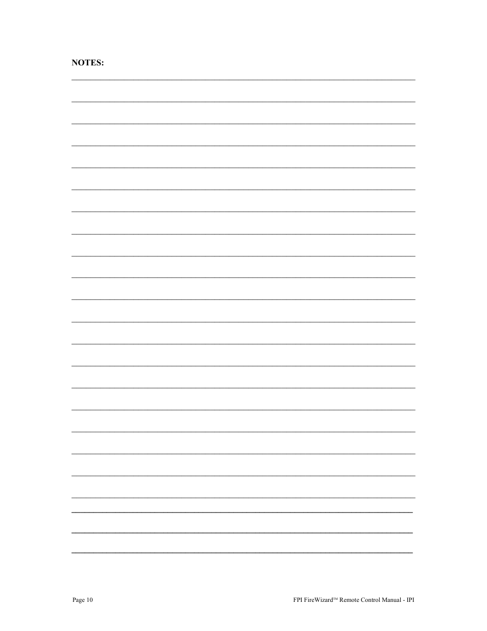 Regency FireWizard User Manual | Page 10 / 12