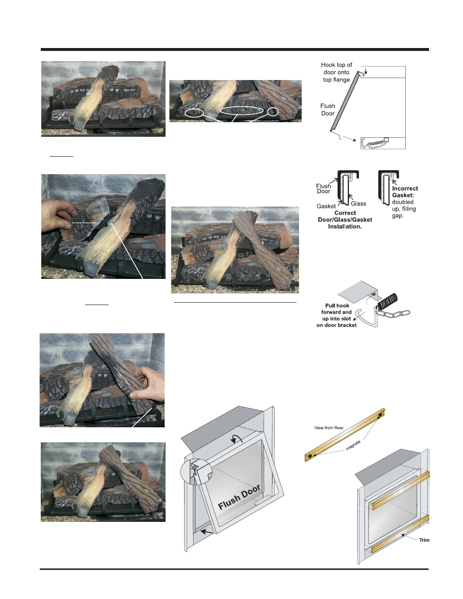 Installation, Standard flush door | Regency P33R-LP2 User Manual | Page 23 / 40