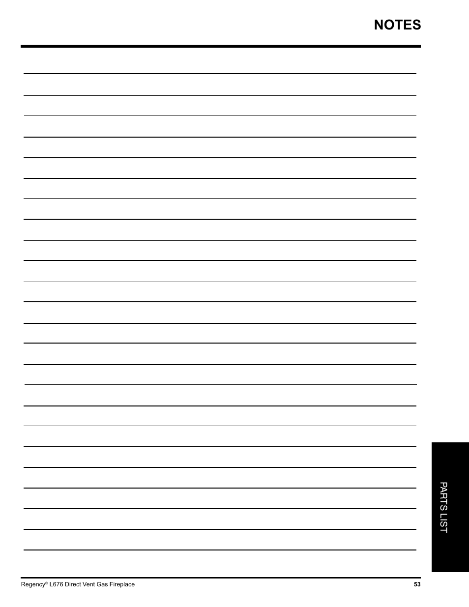 Regency Liberty L676 User Manual | Page 53 / 56