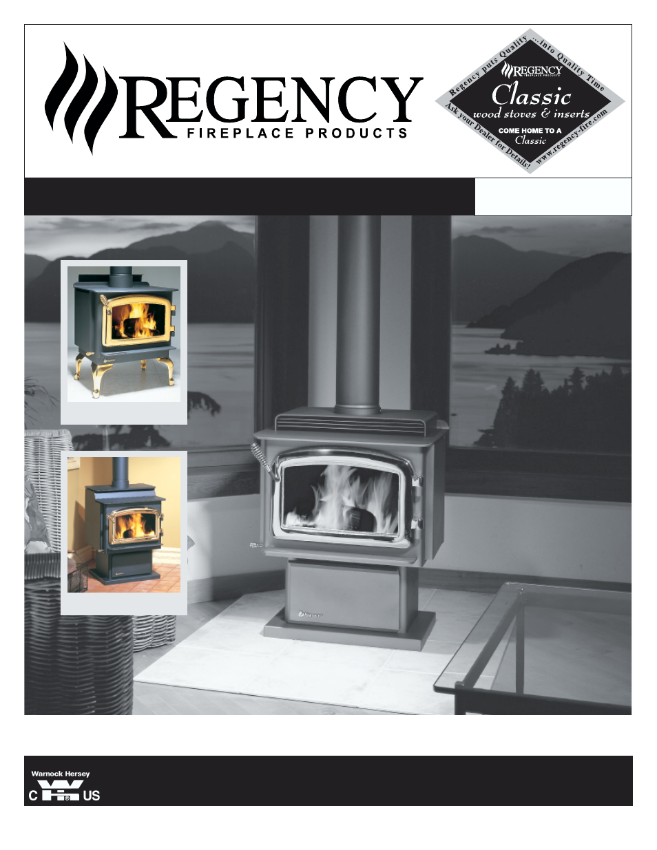 Regency FREESTANDING WOODSTOVES F1100S User Manual | 28 pages