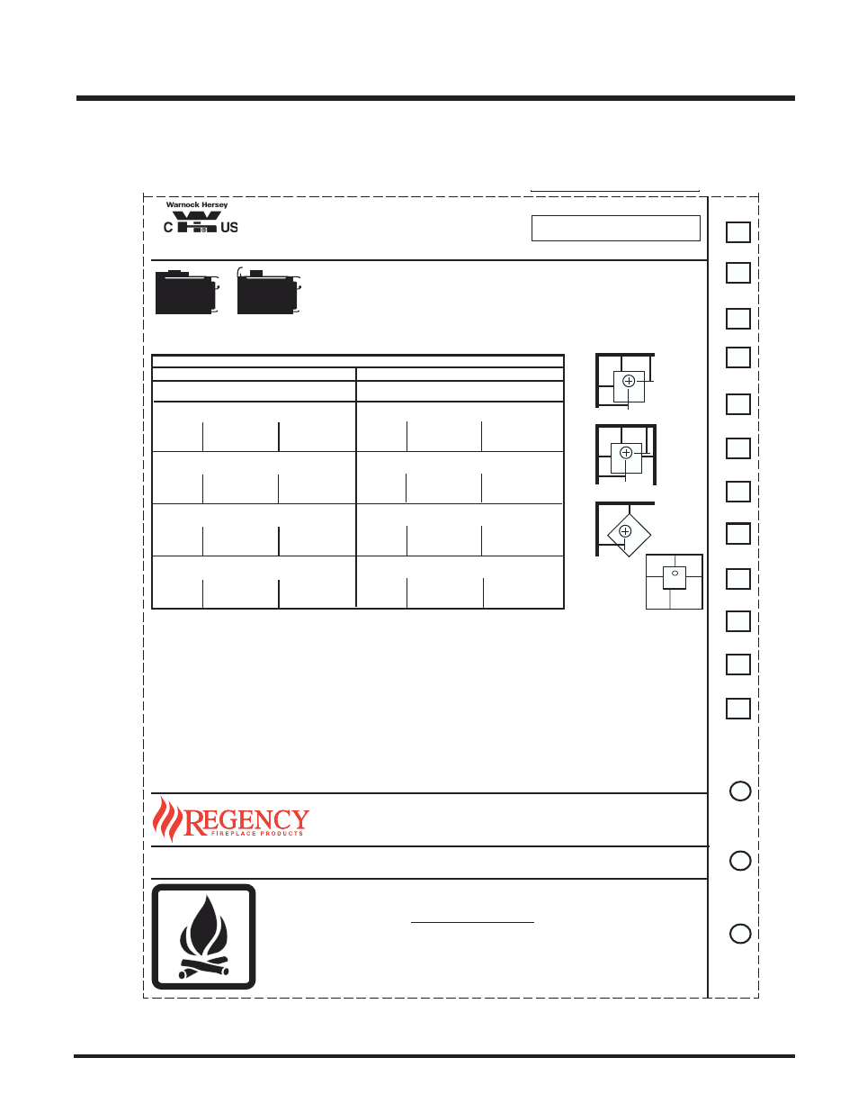 Caution, Safety label, Da te of manuf acture | Regency FREESTANDING WOODSTOVES F1100S User Manual | Page 5 / 28